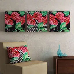 SEJ by Nisha Gupta Multicolor Framed Wall Arts - Set of 3-21