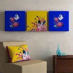 SEJ by Nisha Gupta Multicolor Framed Wall Arts - Set of 3-36