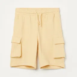 Fame Forever by Lifestyle Kids Beige Cotton Regular Fit Shorts-picture-48