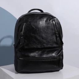 HauteSauce Black Large Leather Mini Backpack-40