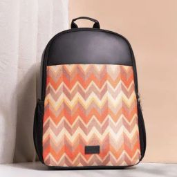 Zouk Statement Qutub Multicolor Jute Printed Laptop Backpack - 16.9 Ltrs-14