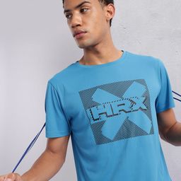 HRX by Hrithik Roshan Brand Logo Printed Rapid-Dry Training T-shirt-picture-22