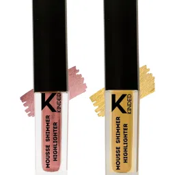 KINDED Mousse Shimmer Highlighter 02 Rusty Bronze & 04 Golden Glaze Combo image 1