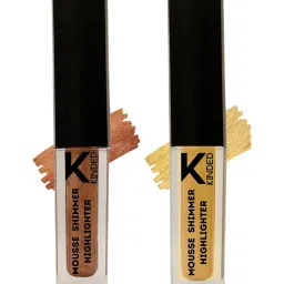 KINDED Mousse Shimmer Highlighter 03 Cool Copper & 04 Golden Glaze Combo image 1