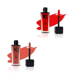 KINDED Lip Eye Cheek Tint Vermilion Red & Rust Crust Combo image 1