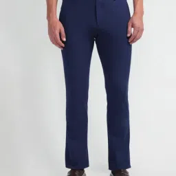 Arrow Blue Slim Fit Trousers-picture-44