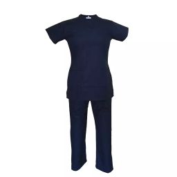 LOYAL NEEDS Y Neck Short Sleeves Double Stitch Scrub Suit Customised Polycotton Fabric FSYOB L Size For Female-image-78