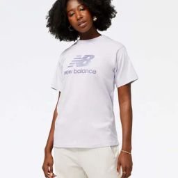 New Balance White Cotton Printed Sports T-Shirt-image-61