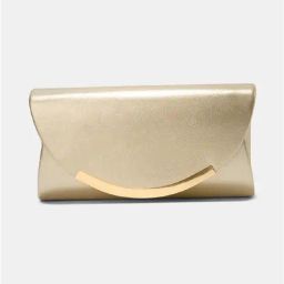 Forever Glam by Pantaloons Light gold Clutch-picture-9