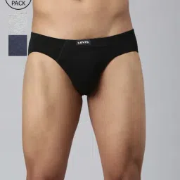 Levi'S Black & Grey Cotton Skinny Fit Briefs - Pack Of 3-picture-32