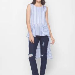 Globus Blue & White Striped Top-picture-24