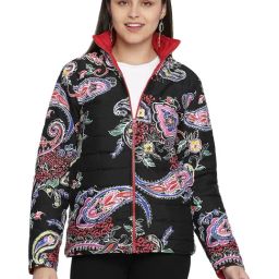 Oxolloxo Black Printed Jacket-image-38