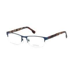 Diesel Blue Rectangular Eye Frames for Men-image-95