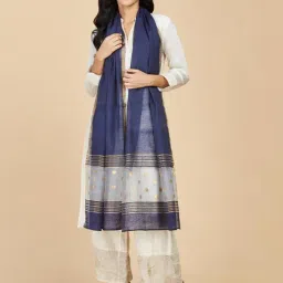 Fabindia Navy Printed Stole-picture-20