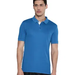 Alcis Blue Solid Polo T-Shirt-picture-9