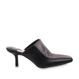 Catwalk Women's Black Mule Stilettos-image-98