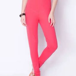 Dollar Missy Hot Pink Cotton Leggings-image-87