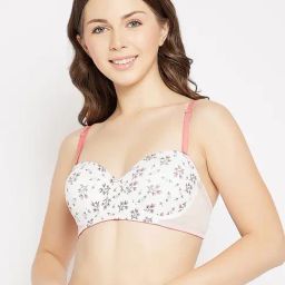 Clovia White Non Wired Padded Balconette-image-20