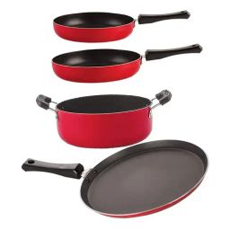 Nirlon Red Aluminium Non-Stick Cookware - Set of 4-image-100