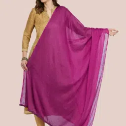 Dupatta Bazaar Purple Cotton Dupatta-picture-16