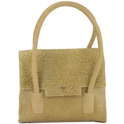 Woodland Beige Textured Medium Shoulder Bag-43