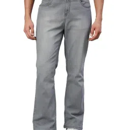 High Star Grey Regular Fit Lightly Washed Jeans-picture-13