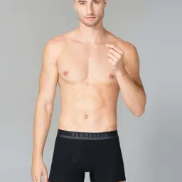 Van Heusen Swift Dry Breathable Solid AIR Series Trunks - Black-11