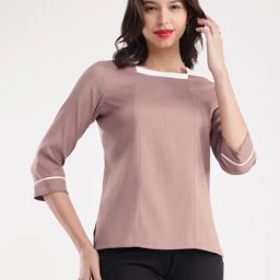 Fablestreet Beige Relaxed Fit Top-image-35
