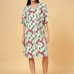 Dreamz by Pantaloons White Floral Print Kaftan-picture-33