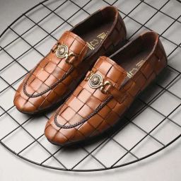 Hitz Luxure Men's Tan Casual Loafers-image-62