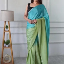 KAYOMMI Colourblocked Ready to Wear Saree-picture-15