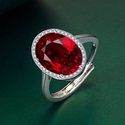 Designs & You Silver-Plated CZ Studded Finger Ring-57