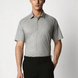 Van Heusen Grey Regular Fit Printed Shirt-image-83