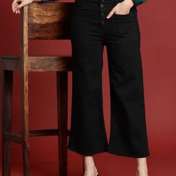 all about you Women Wide Leg High-Rise Stretchable Jeans-image-99