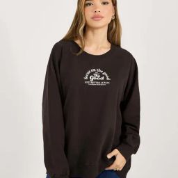 Styli Brown Printed Sweatshirt-image-72