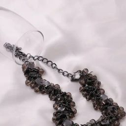 SOHI Black Designer Stone Necklace-image-6