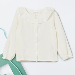max Girls Henley Neck Extended Sleeves Pure Cotton Regular Fit T-shirt-picture-32