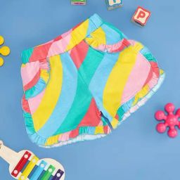 Pantaloons Baby Multicolor Cotton Striped Shorts-picture-16
