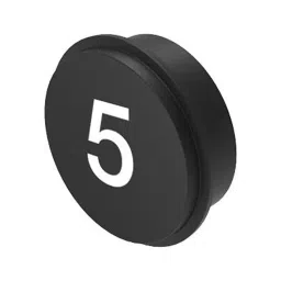 EAO KEYPAD INSERT, SYMBOL 5, BLK/WHT, 09-0S12.C0000238-97