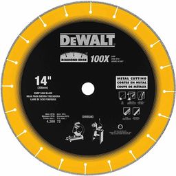 DEWALT DW8500 14-Inch (355mmx4.00mm) Diamond Edge Chopsaw Blade-100x Life v/s Standard Blades-image-12
