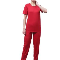 Vimal Jonney Red T-Shirt With Trackpants-image-57