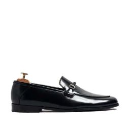 Griffin Men's Black Formal Loafers-image-46