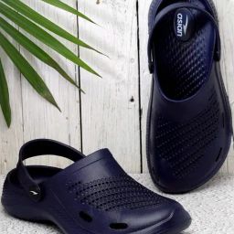 Asian Men's Navy Back Strap Clogs-picture-32
