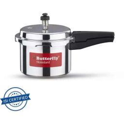 Butterfly Silver Alloy & Plastic Standard Pressure Cooker (5 L)-image-7