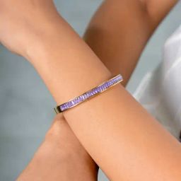 Johori Purple American Diamond Stackable Bracelet-image-99