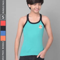Dollar Bigboss Boys Multicolor Solid Gym Vest (Pack Of 5)-image-72