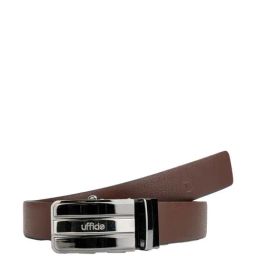 BULCHEE Brown & Black Leather Reversible Belt for Men-22