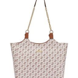 Lavie Mono LL Ariana Off White Logo Leather Large Shoulder Bag-17