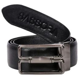 SASSORA JUNI Black Leather Reversible Belt-image-96