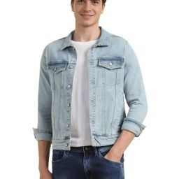 Allen Solly Blue Regular Fit Denim Jacket-image-58